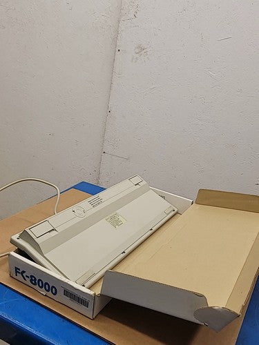 KeyCal Focus FK-8000 Electronic Mechanical AT Keyboard LCD Calculator Vintage