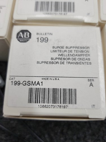 Lot  Allen Bradley Bulletin 199 Surge Suppressor Lot 199-FSMA1 B and 199-GSMA1 A