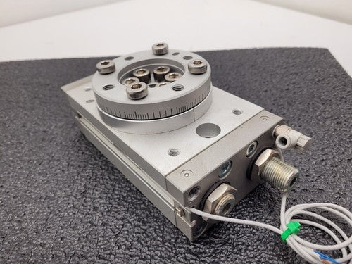 SMC MSQB100A Pneumatic Rotary Actuator Table w/ 2x D-A93 Autoswitches Sensors