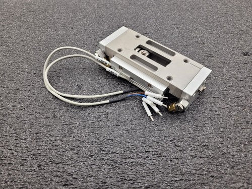SMC MXP16-30 100PSI Linear Slide Guide Cylinder w/ D-M9N Sensors, Stops Unit B