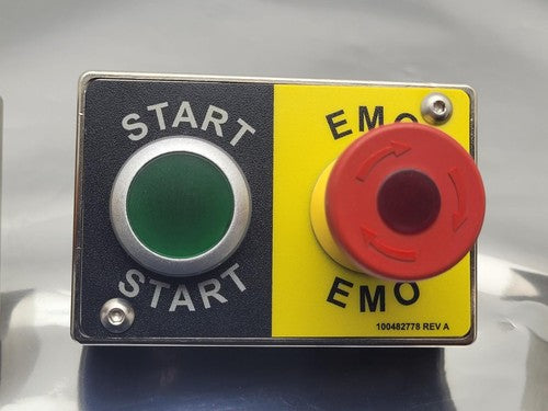 Lot of 3 EMO 100482778 REV A Push Button SS Control Box I/O Panel 8 and 9 pin