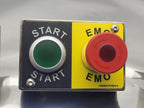 Lot of 3 EMO 100482778 REV A Push Button SS Control Box I/O Panel 8 and 9 pin