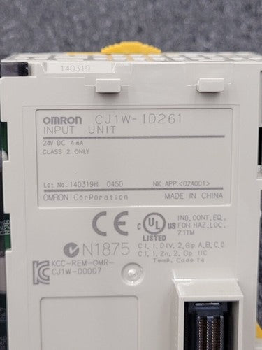 Omron CJ1W-ID261 Input Unit IOLink Terminal Connector Breakout TC-40F 24VDC 4mA