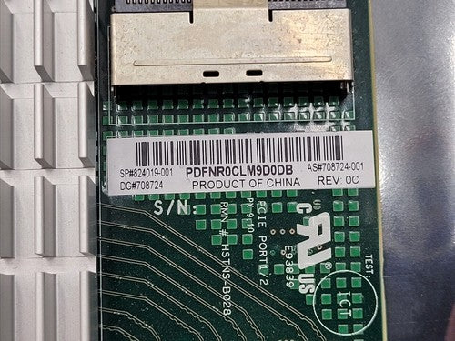 HP U.2 NVMe Bridge Card PCIe-x16 FH PN: 824019-001 708724-001