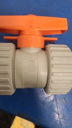 Stubbe FA15-05518 DN25 1" Plastic Ball Valve PP PTFE EPDM Adjustable Handle