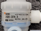 SMC LVQ20-Z07N-9 High Purity Pneumatic Diaphragm Valve 80PSI NC 1/4" Flate PFA