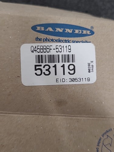 Banner Q45BB6F Fiber Optic Amplifier Sensor 10 to 30V DC Photoelectric