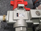 SMC NAFM3000-N02 Pneumatic FRL Filter Regulator Lubricator Assembly AW3000 AFM