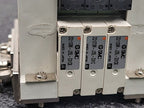 SMC ZZQ-ZB2B Vacuum Ejector Manifold with 3x ZQ Series Modules Rail Mount