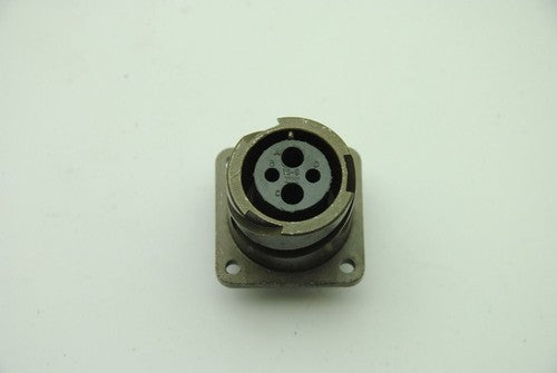 ITT Cannon CB2-16-9SC 4-Pin F Connectors, Panel Mount, No Pins - Lot of 6 - NEW