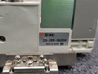 SMC ZZQ-ZB2B Vacuum Ejector Manifold with 3x ZQ Series Modules Rail Mount