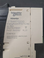 Schneider Electric STBART0200 Advantys Analog Input Module w/ STB XBA 1000 Base