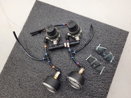 SMC Panel Mounted 2x AR111-02-X102 Regulator 2x Gauge Setup 100PSI with Clips