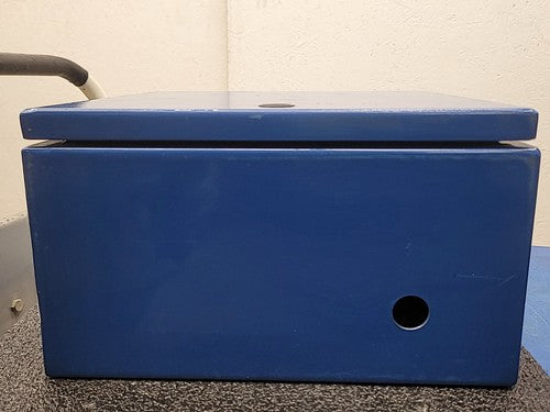 Hoffman Blue Steel Electrical Enclosure Junction Box Locking Gasket Seal 12x12x7