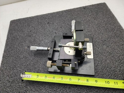 Dage 3 Axis Mirror Laser Lens Positioning X-Y-Theta Optical Stage Starrett Micro