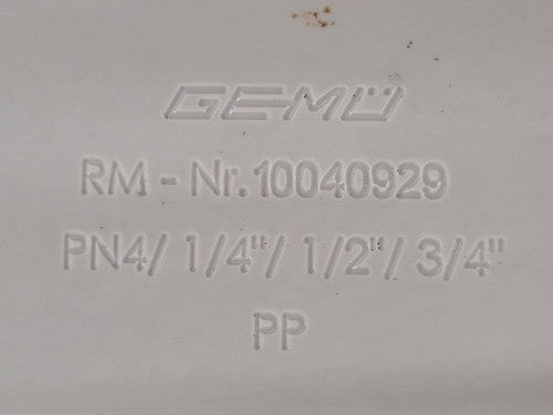 Gemu 5 Valve Diaphragm Shutoff Manifold Valve Air Open Spring Close PN4 PP "C"