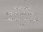 Gemu 5 Valve Diaphragm Shutoff Manifold Valve Air Open Spring Close PN4 PP "C"