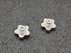 Lot of  22x Stainless Steel 316 SS Five Point Star Hand Knob 50mm/M8 592595