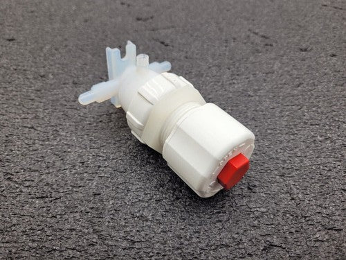 Entegris Fluoroware 201-97-01 2-Way Manual Diaphragm Valve 1/4" Flaretek Fitting