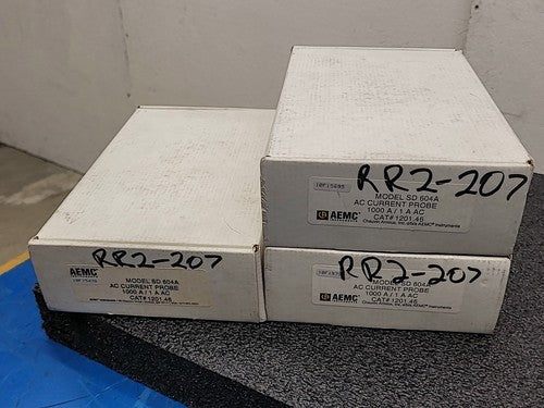 AEMC SD SD 604A AC Current Probe 1000 A / 1 A CAT #1201.46 Clamp Sensor Lot of 3
