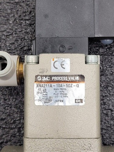 SMC VNA211A-10A-5DZ-Q process valve VNA/B/C/D 2-WAY MEDIA VALVE 24VDC