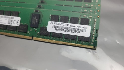 Lot 6x Micron 32GB PC4-2933Y DDR4 ECC Registered RDIMM RAM Memory 2933MHz Tested