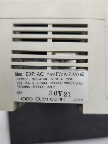 IDEC Micro-1 PLC FC1A-C2A1E Programmable Logic Controller w/ Expansion Module