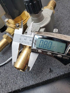 SMC 1" Solenoid VXZ2350-06-5DZ1 Valve 24VDC 3/4" ID Hose Barb AS500 Flow Control