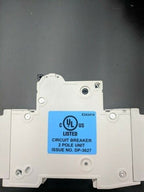 Lot of 2 Siemens 5SJ42, 2-Pole 10A 125VDC 240 VAC Circuit Breakers