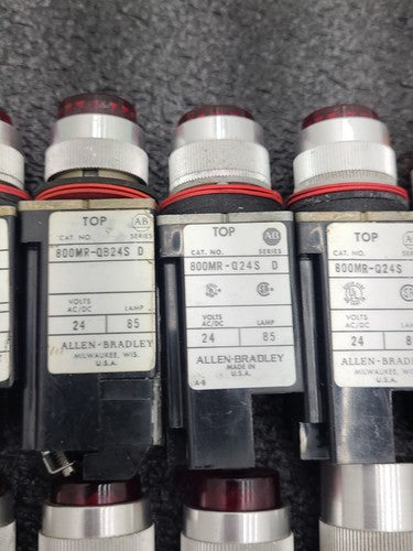 Allen Bradley 800MR Pilot Light Indicator Lot Various Colors Red Green Blue
