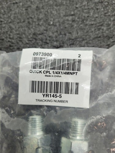 Quick Coupler 1/4 x 1/4 MNPT Automotive Tru-Flate Heavy Duty Quick Disconnect QD