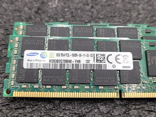 Lot of 66 16GB Samsung SK Hynix Server RAM Mixed DDR3 ECC Registered Memory