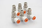 SMC AS3021F Tamper Proof Speed Control Fitting 3/8T By 3/8MNPT Lot Of 6