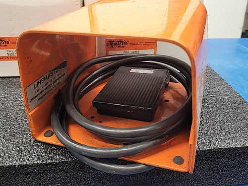 Linemaster 522-B14 Full Guard Foot Switch Protective Enclosure Orange Steel LOT