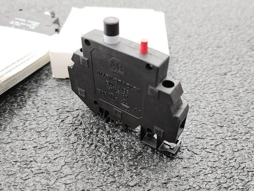 2x New Allen Bradley 1492-GH010 Supplementary Protector Ser B 1A Circuit Breaker