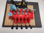 Norcan Proportional 5x Valve Block with 4x Solenoid Controls Manual Lever