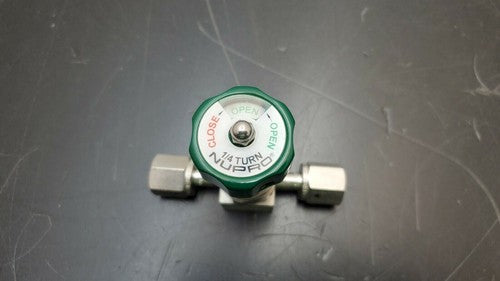 NUPRO 6LV-DAFR4-P-GR Manual Stainless Steel On/Off Gas Valve 1/4" VCR