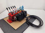 Norcan Proportional 5x Valve Block with 4x Solenoid Controls Manual Lever