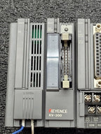 KEYENCE KV-300 PLC KV-U5 24VDC 2x KV-B16R Relay KV-L2 Serial KV-C32X DC Input