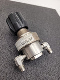 APTech High Pressure Corrosive Gas Regulator/Shutoff 1000PSI to 60PSI 1/4" M VCR