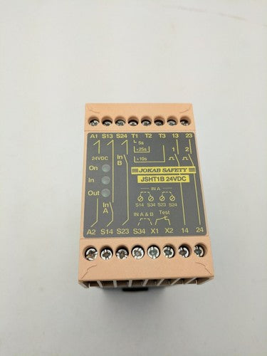Jokab Safety JSHT1B Time Monitoring Delay Relay one two channel  24VDC DIN RAIL