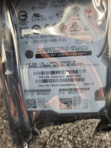 Hitachi HSGT 0B30869 HUC101860CSS20 600GB SAS 10K 12G 2018 Manufacture Date NEW