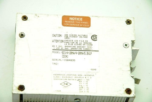 Moore Industries SCX 4-20MA 5.5VLP Signal Current Isolator Module