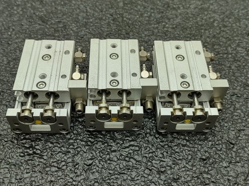 SMC MXS6-10AS-M9NWL Pneumatic Air Linear Guide Slide Cylinder Lot of 3