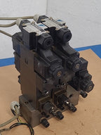 Tokimec Vickers DG4V-3-6B Daikin Hydraulic 3x Solenoid Valve Manifold Assembly