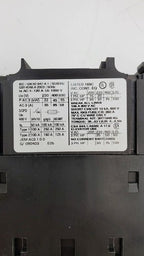 SIEMENS SIRIUS 3RT1046-1AL24 Contactor 95A 400V 230VAC 50/60Hz w/ 3RH1921-1HA22