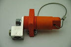 Leviton Single-Pole Female Receptacle, Orange, 5/8" ID