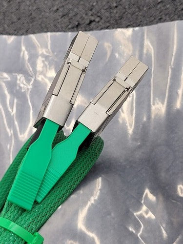 Lot of 2x SFF-8644 Mini SAS HD to Slimline x4 SFF-8654 4i Straight 38 Pin Cable