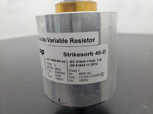 Raycap STRIKESORB 40-D Surge Lightning Suppressor MOV Metal Oxide Varistor 480V