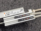 SMC MXS6-10 Pneumatic Dual Rod Cylinder Slide D-F9PW Sensors MXS6-10A-M9PWL-X11